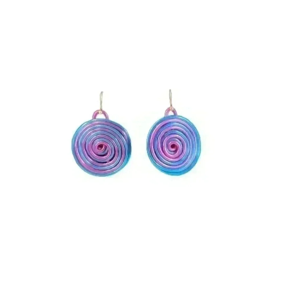 Handmade adjustable necklace and earring set in art wire Multicolor - Picture 12 of 12